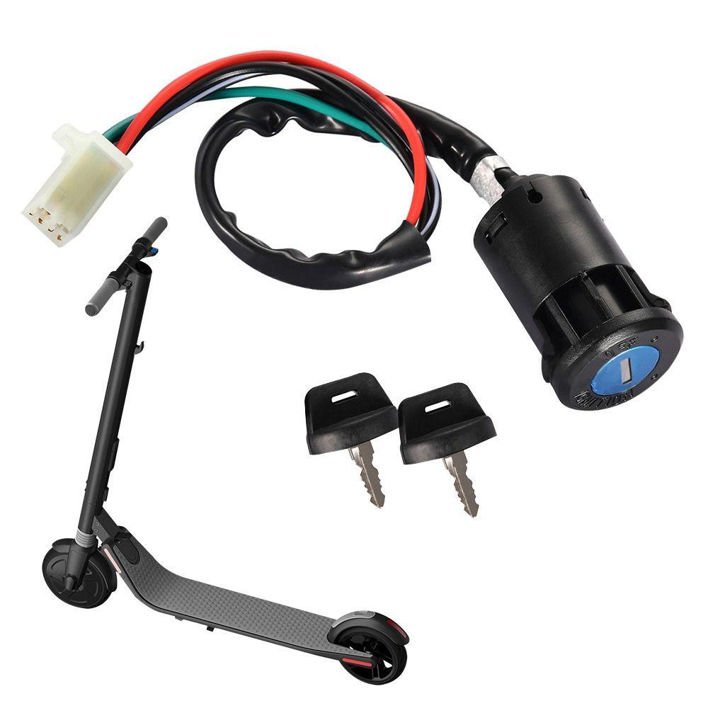 MUVAKO Công Tắc Đánh Lửa 4 Dây Chất Lượng Cao Chống Thấm Nước Kèm Vỏ Bọc Dành Cho Xe Scooter Điện