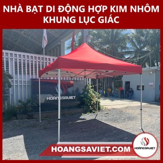 Nhà lều xếp di động khung nhôm lục giác