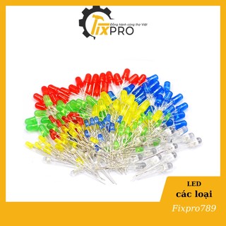 LED 3mm màu đỏ thân trong suốt (Túi 10 chiếc)