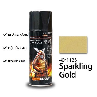 40/1123 sơn xịt samurai màu vàng ánh kim lấp lánh