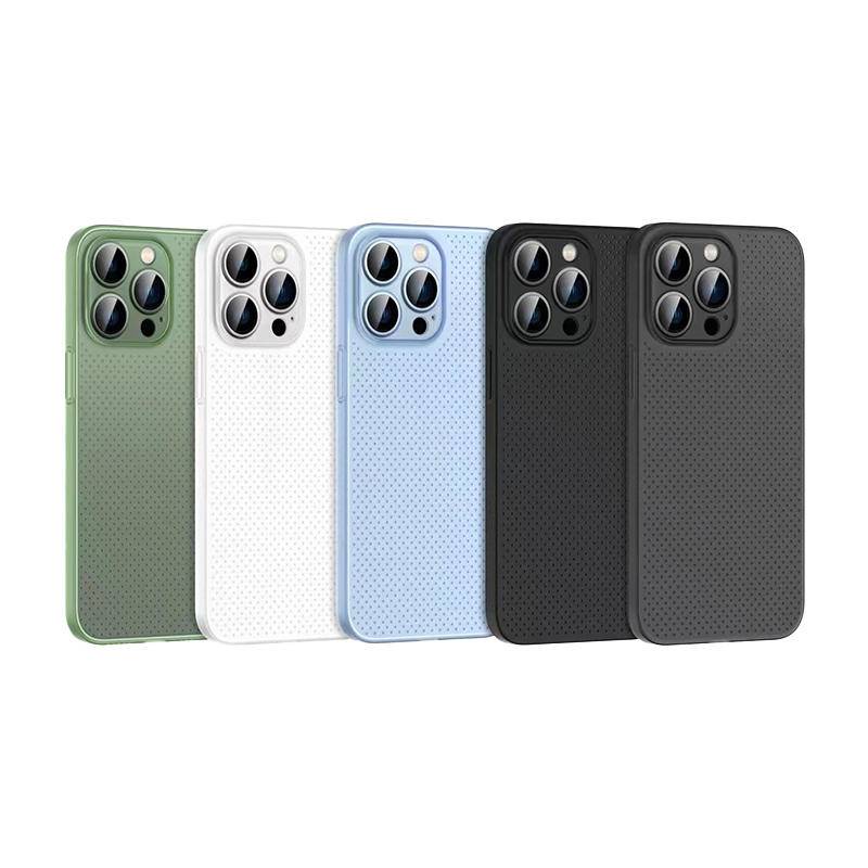 Ultra Ốp Điện Thoại Siêu Mỏng Chống Sốc Bề Mặt Nhám Có Lỗ Thoáng Khí Cho iPhone 14 13 12 11 Pro MAX
