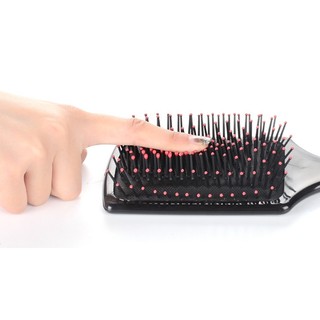 Lược Chải Tóc Gỡ Rối, Massage Da Đầu Cán Đen - MP024