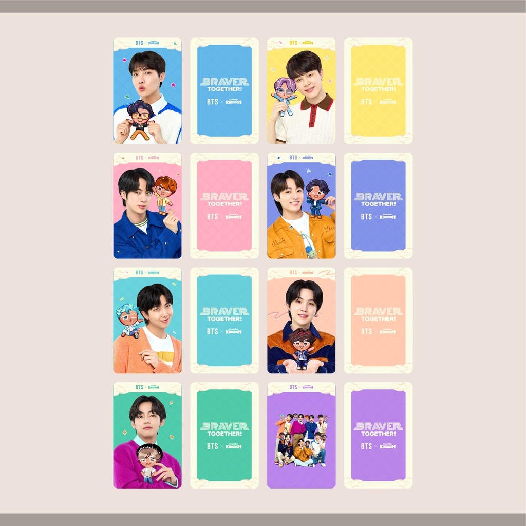 SET 7 CARD BTS "COOKIE RUN KINGDOM" - UNOFFICIAL