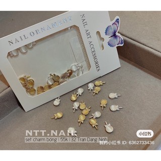 Set charm bóng gắn móng