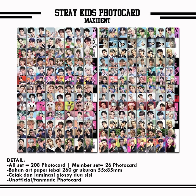 Photocard Nhóm Nhạc Stray KIDS