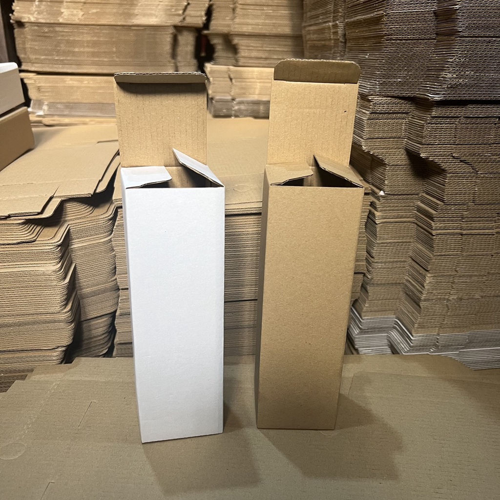 COMBO 50 Hộp carton đáy gài nắp đậy size 6X6X20cm NHIỀU MÀU