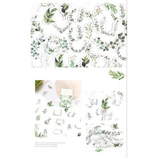 Hộp 45 hình dán sticker lá cây