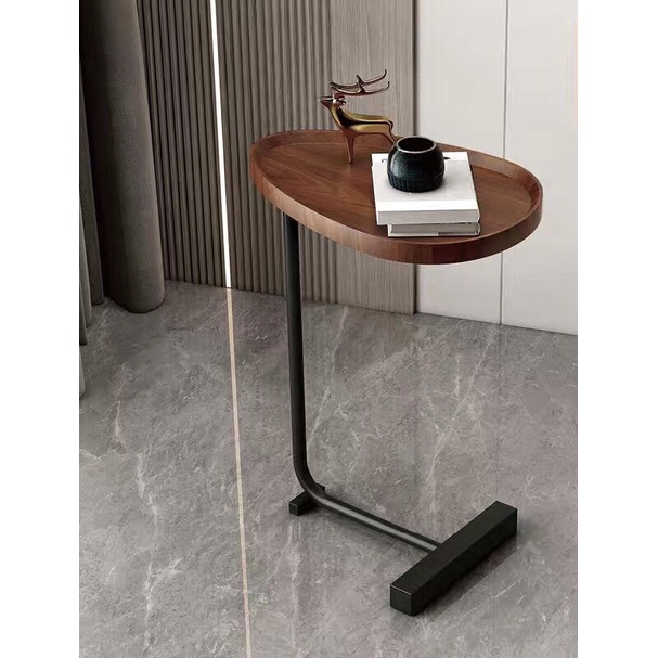 Bàn sofa, bàn trà hình chữ C trang trí phòng khách, phòng ngủ phong cách Bắc Âu bằng gỗ cao cấp mang vẻ đẹp sang trọng