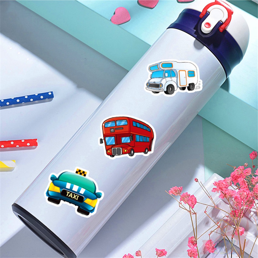 50Pcs/Set ❉ Vehicle Series 04 Cars Bus Truck Stickers ❉ DIY Fashion Waterproof Doodle Decals Stickers