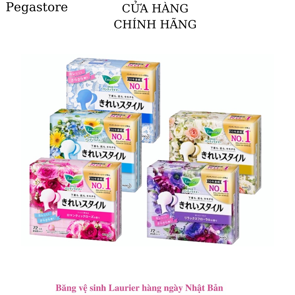 Băng Vệ Sinh Hàng Ngày Laurie Nhật Bản 72 Miếng , 20 miếng /1 gói BVS Ban ngày LAURIER