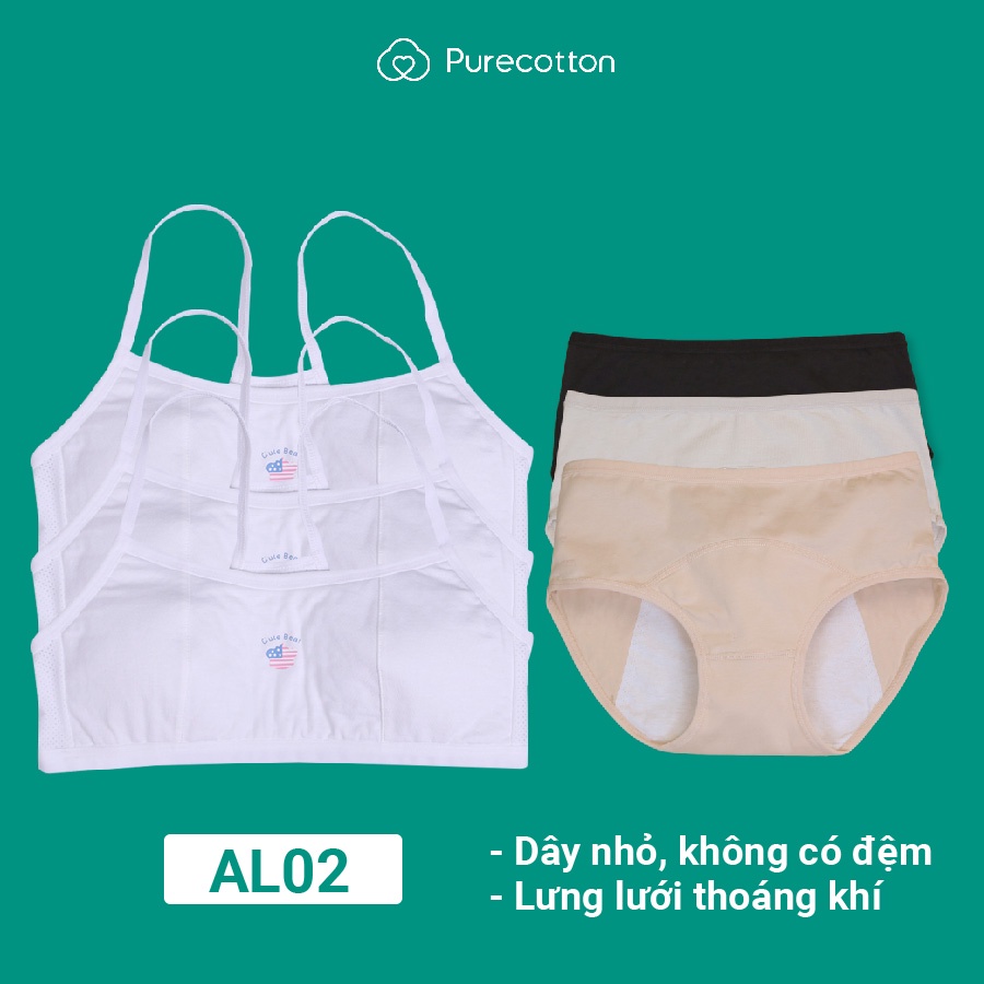 Bộ sưu tập LUNA COMBO áo lót học sinh Purecotton chất liệu cotton cao cấp