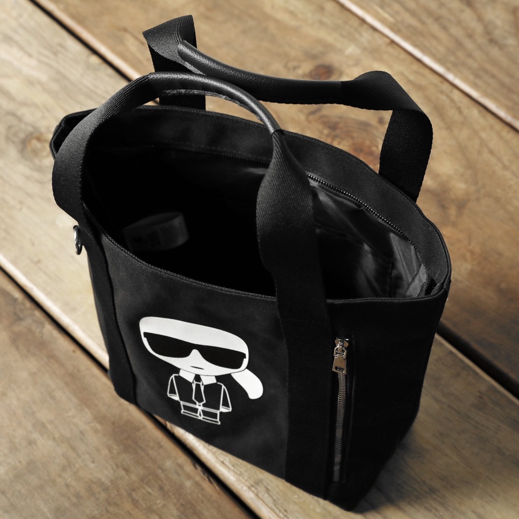 Túi xách tote Karl đen dù chống thấm túi tote nữ vải dù vnxk 2023