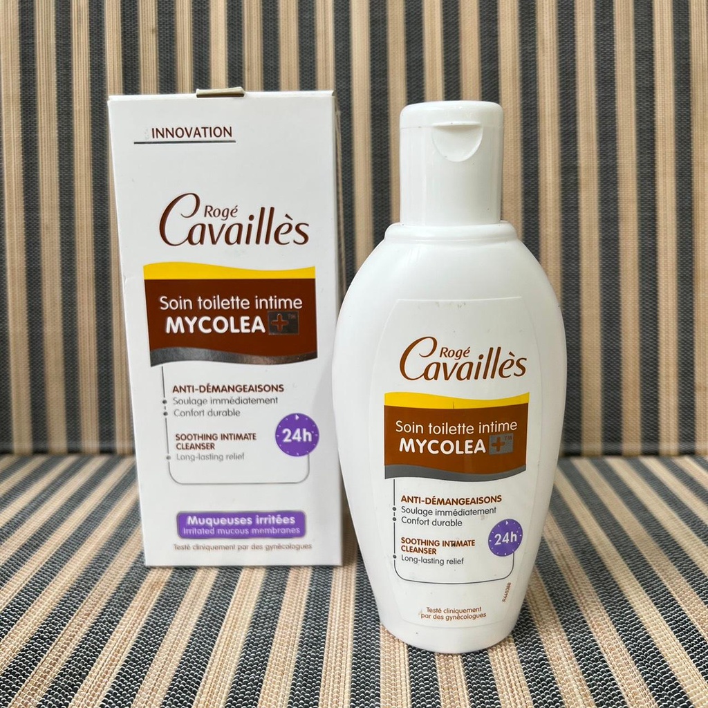 [ dành riêng cho cô bé bị kích ứng, ngứa, nấm] Dung dịch vệ sinh phụ nữ Rogé Cavaillès Mycolea Intimate Cleanser -200ml
