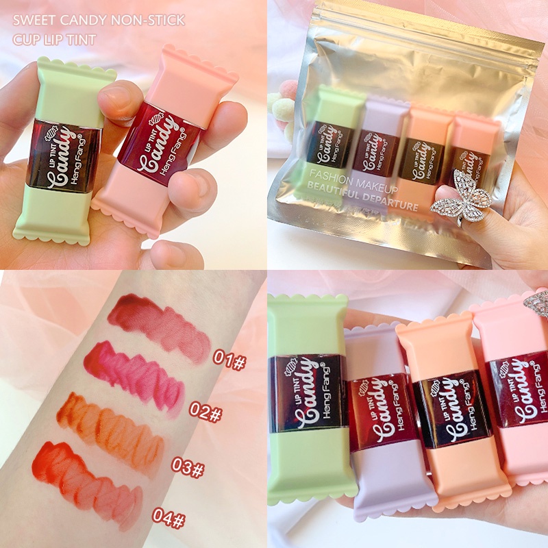 Set 4 Son Môi Lamuseland Chống Thấm Nước Và Lâu Trôi Cao Cấp