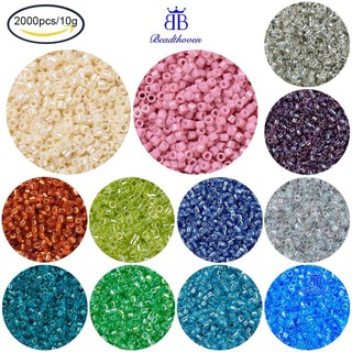 Bộ 2000 hạt xâu chuỗi miyuki delica nhật bản 11 / 0 1.3x1.6mm: 0.8mm