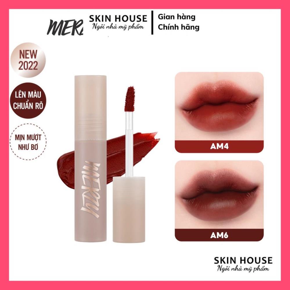 Son Kem Siêu Lì, Chuẩn Màu, Mịn Mướt Merzy Academia Mellow Tint 4g