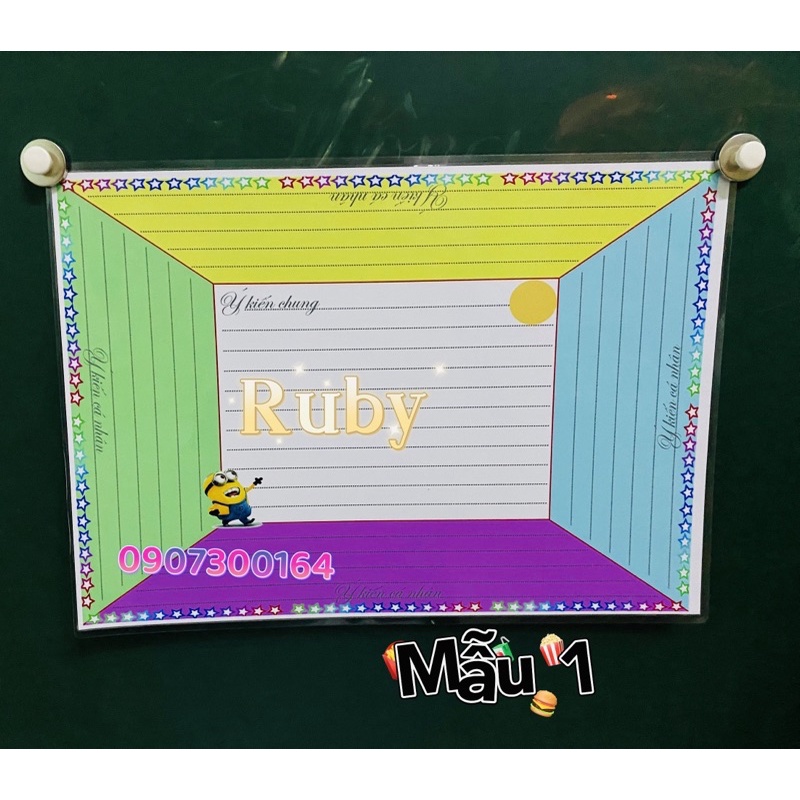 Bảng khăn phủ bàn 2 mặt