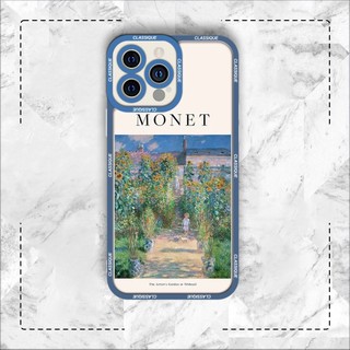 Ốp lưng iphone samsung xiaomi oppo cạnh vuông JMCase Claude Monet Đứa Con