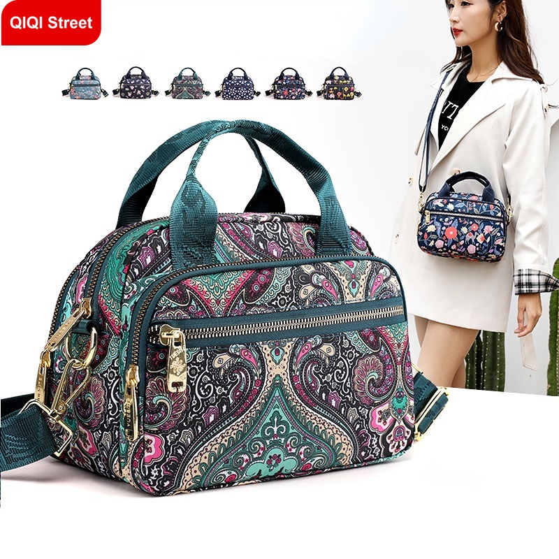 Túi Đeo Chéo Đựng Điện Thoại / Tiền Xu / Điện Thoại Nhiều Ngăn Bằng Vải Chống Thấm Nước Cho Phụ Nữ Trung Niên