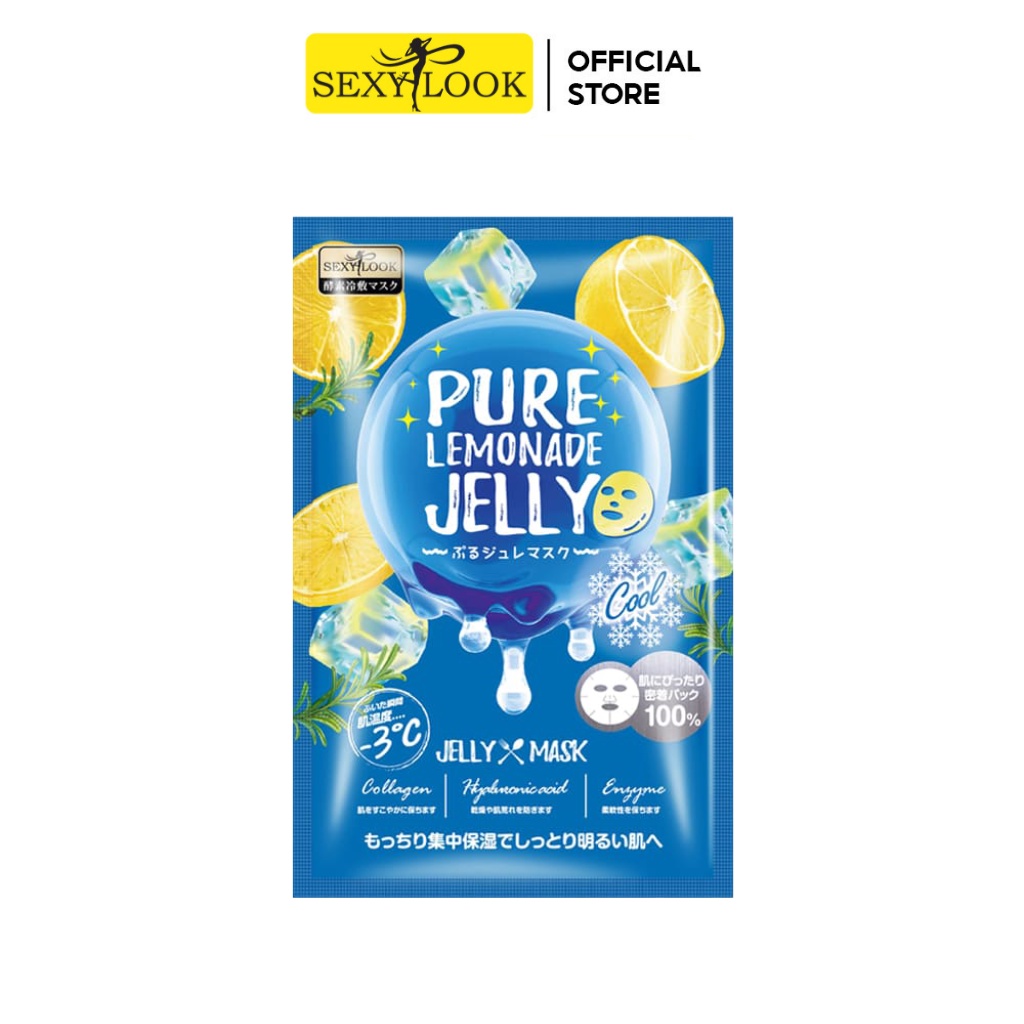 Mặt Nạ Thạch Jelly Chanh Cấp Ẩm Làm Mát SEXYLOOK Miếng Lẻ 38ml
