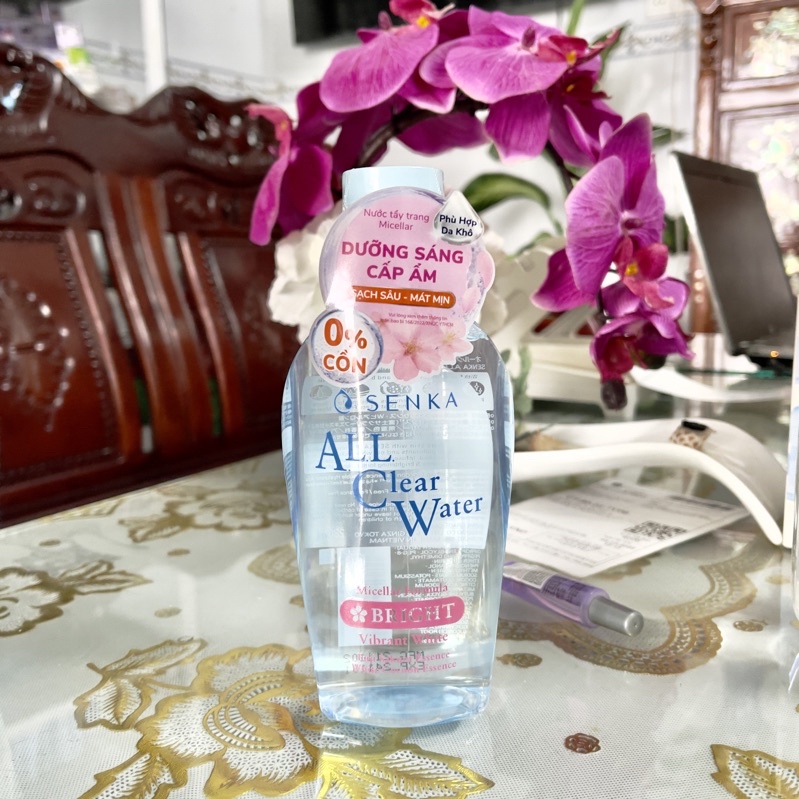 Nước tẩy trang dưỡng trắng Senka All Clear Water Micellar Formula White 230ml