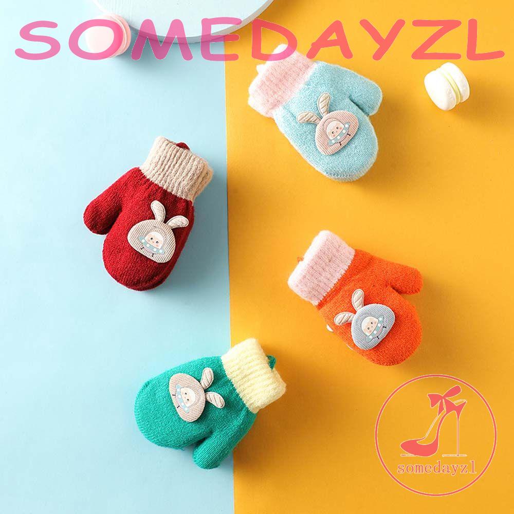 Găng Tay Đan Len Họa Tiết Hoạt Hình Dễ Thương Cho Bé