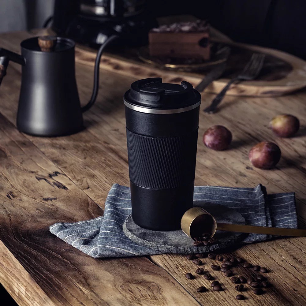 Ly Giữ Nhiệt Café Cầm Tay Sang Trọng Kiểu Dáng Châu Âu
