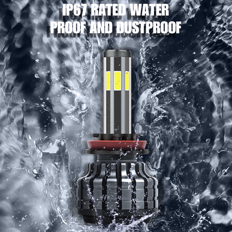 Set 2 Đèn Pha 6000K 200W 26000LM H8 H3 H7 H9 9006 / HB4 9005 / HB3 H4 H11 H1 H13 Siêu Sáng 12V Chuyên Dụng Cho Xe Hơi