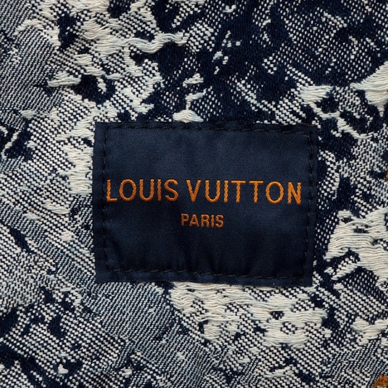 Áo Khoác Denim In Logo LOUIS Vuitton 100% Chính Hãng Cho Nam