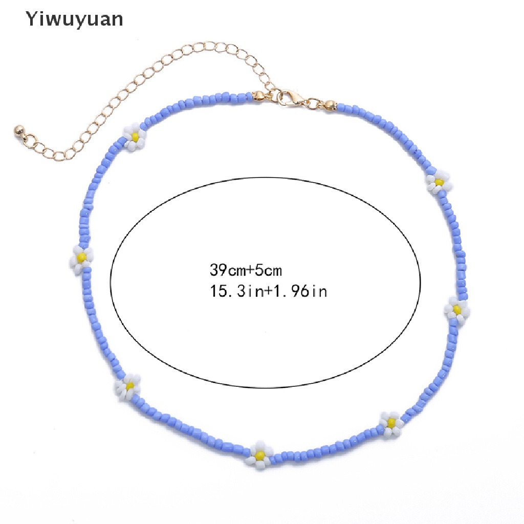 &lt; Yiwuyuan &gt; Vòng Cổ Choker Chuỗi Hạt Hình Hoa Phong Cách Bohemian Làm Quà Tặng Hàng Giảm Giá
