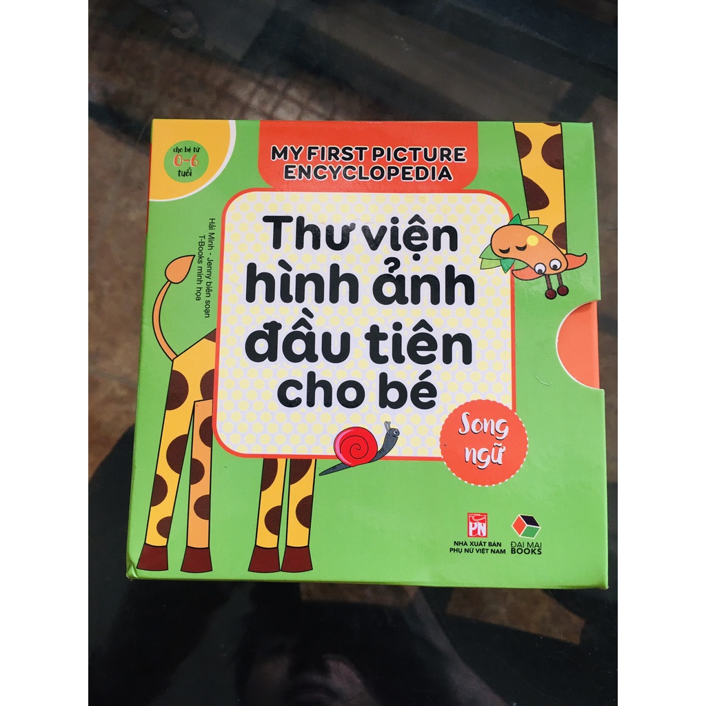 Sách -Thư viện hình ảnh đầu tiên cho bé  cho bé từ 0-6 tuổi bộ 8 cuốn