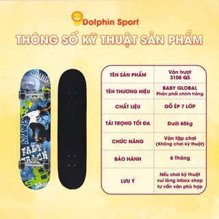 Ván Trượt MH3108-QS ( 3 màu) Cho bé lựa chọn