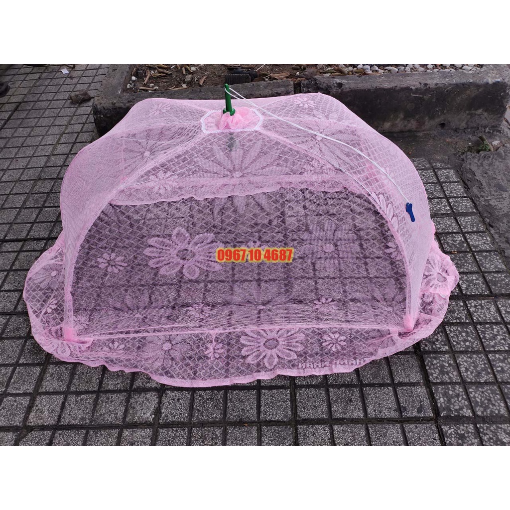 Màn chụp em bé made in việt nam khung thép cao cấp - Mùng chụp tự bung cho bé, trẻ em