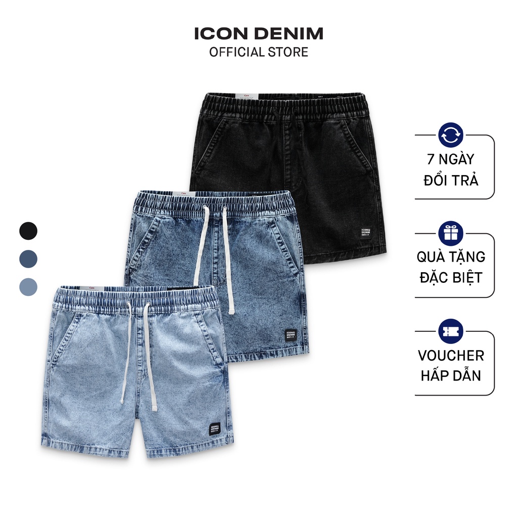 Quần Short Jeans Denim Nam ICONDENIM Slim Fit Form QSID0090 thumbnail