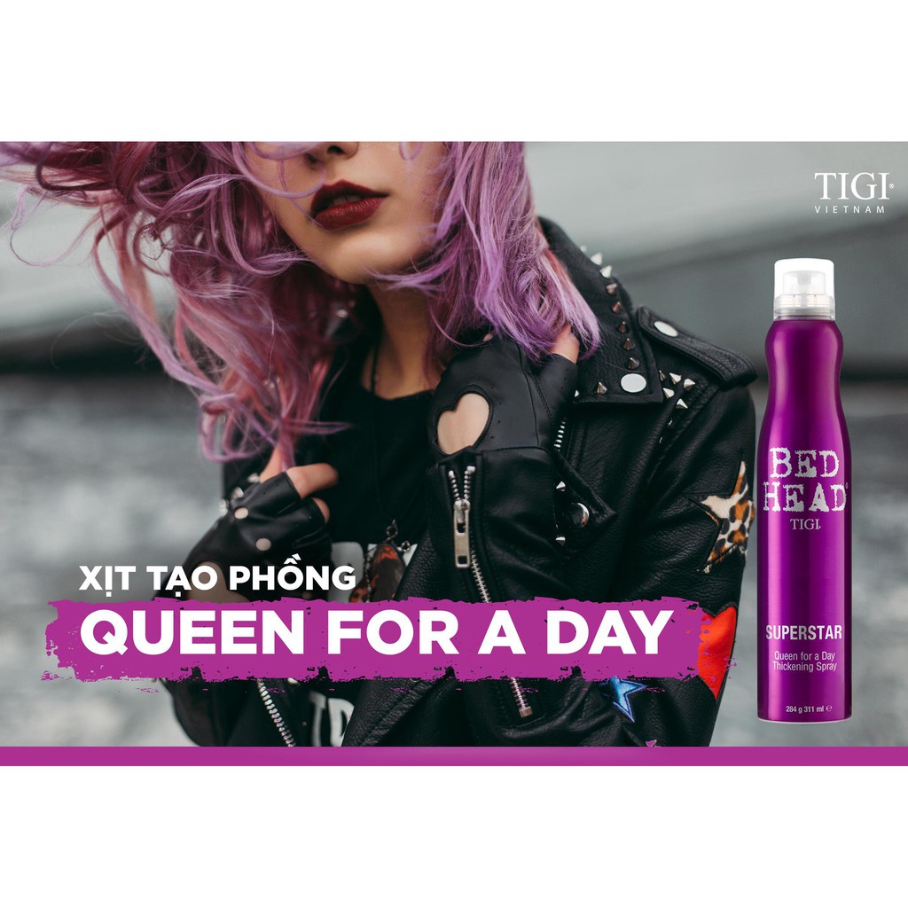 Xịt tạo độ phồng và làm dày cho tóc TIGI Bed Head Queen For A Day 284g | 311ml