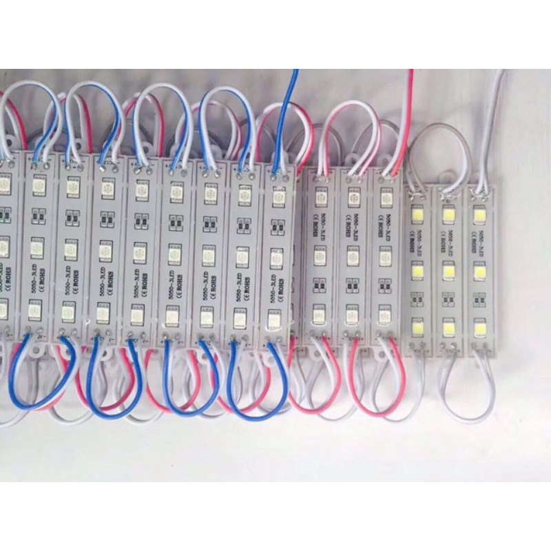 Vỉ led quảng cáo, led hắt 3 bóng điện áp 12v chíp 5054 siêu sáng