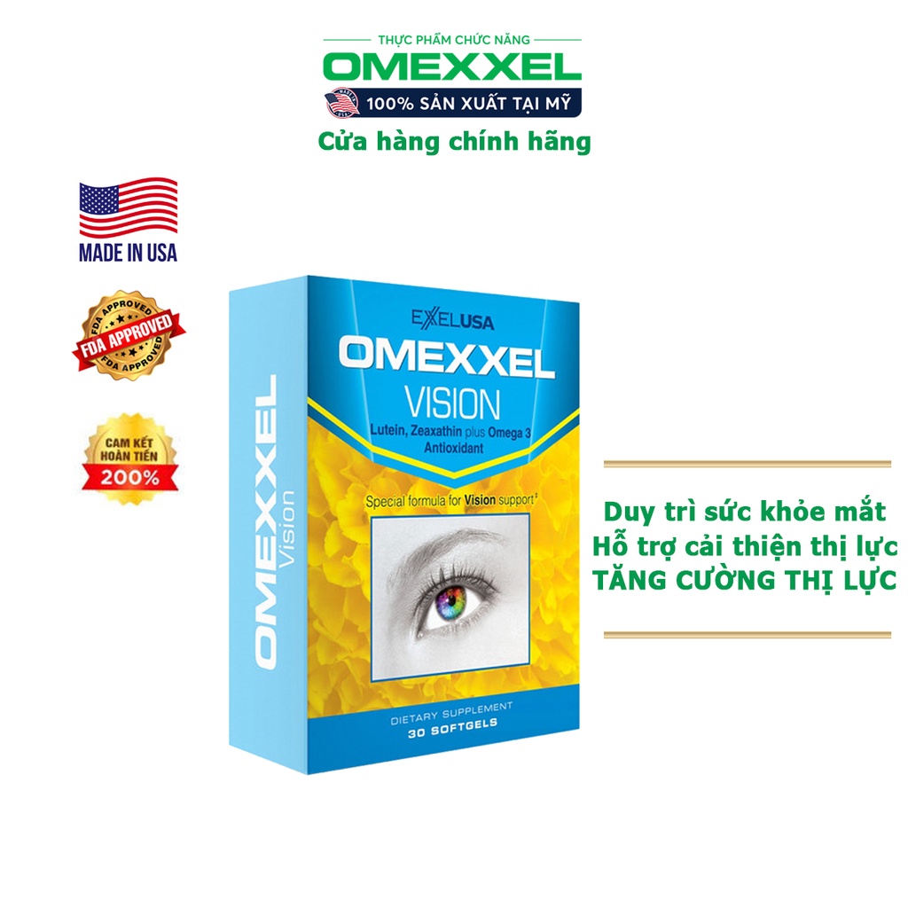 Viên uống bổ mắt Omexxel Vision 30 viên/ hộp