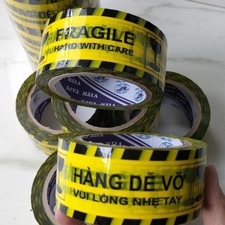 Băng keo 100yard "hàng dễ vỡ" nặng 1kg lõi giấy 3mm giá rẻ có sẵn