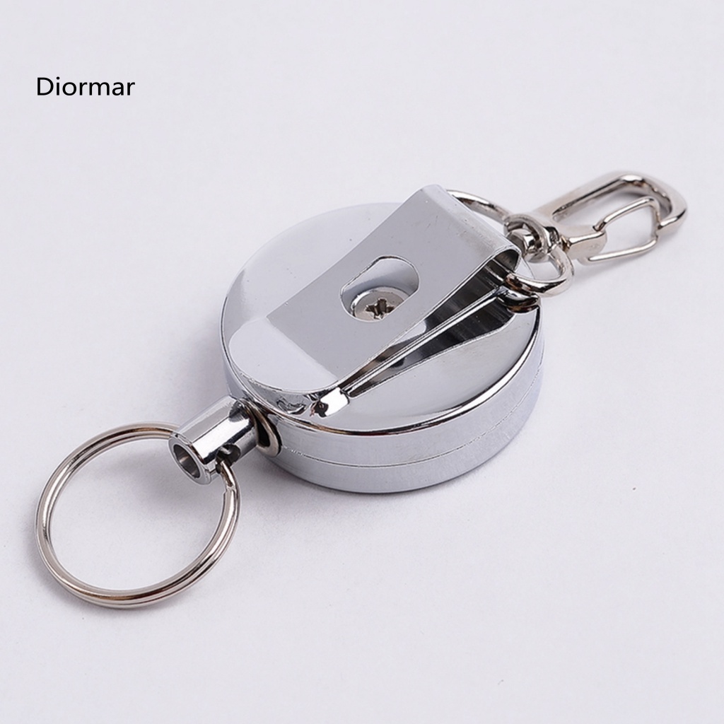 Móc Khóa Dây Kim Loại 4cm Có Thể Thu Gọn Chống Thất Lạc Cho Leo Núi