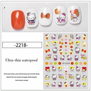 Sticker dán móng tay nail Hello Kitty hoạt hình