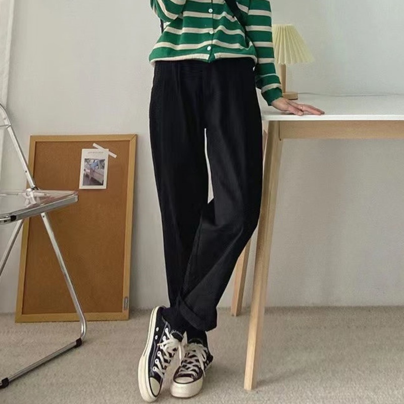 Quần Yếm Màu Sắc Đơn Giản Phong Cách Hàn Quốc Cho Nữ