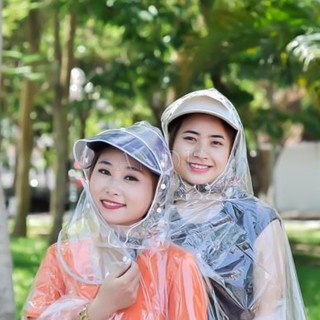 Áo mưa đôi áo mưa 2 đầu trong suốt