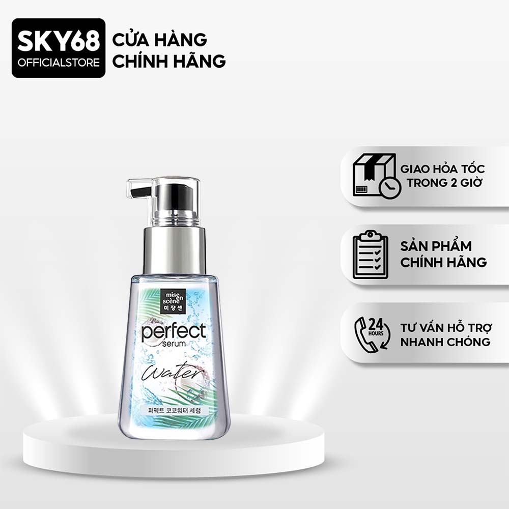 Tinh Chất Dưỡng Tóc, Phục Hồi Tóc Hư Tổn Cho Tóc Khô Xơ, Chẻ Ngọn Miseen Scène Perfect Serum 80ml - Coco Water