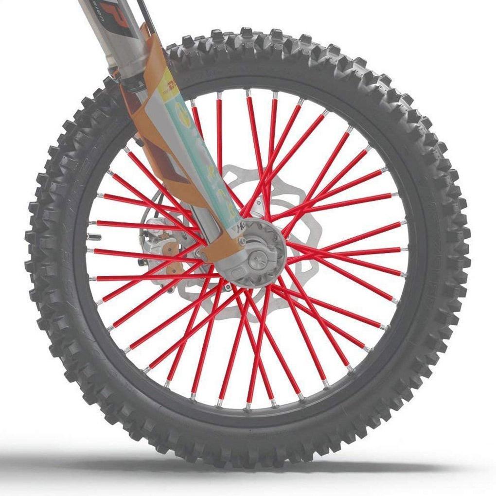 Set 72 Vỏ Bọc Căm Xe Máy / Xe Đạp Kích Thước 24CM / 17CM 9 Màu Tùy Chọn