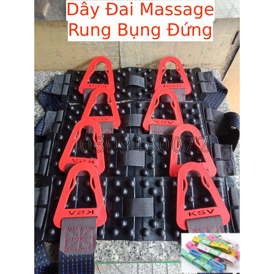 Dây đai massage máy rung bụng đứng loại hột