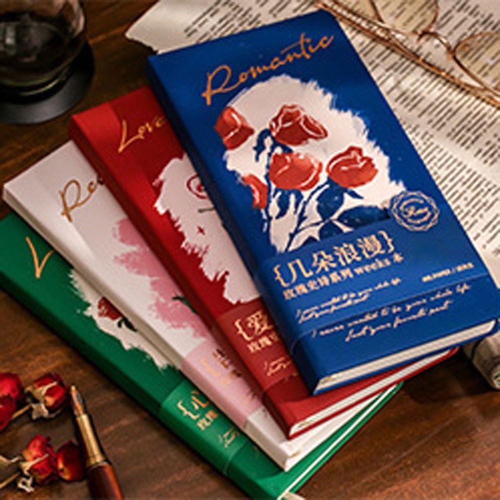 PEWANY Sổ Tay Bìa Cứng Họa Tiết Hoa Hồng Cổ Điển Dành Cho Học Sinh / Văn Phòng