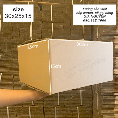 Set 10 hộp gói hàng quần áo, tài liệu 30x25x15 chất liệu bìa carton 3 lớp