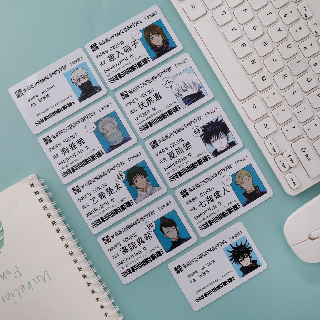 Hộp Đựng Thẻ ID Hóa Trang Nhân Vật Jujutsu Kaisen Gojo Satoru