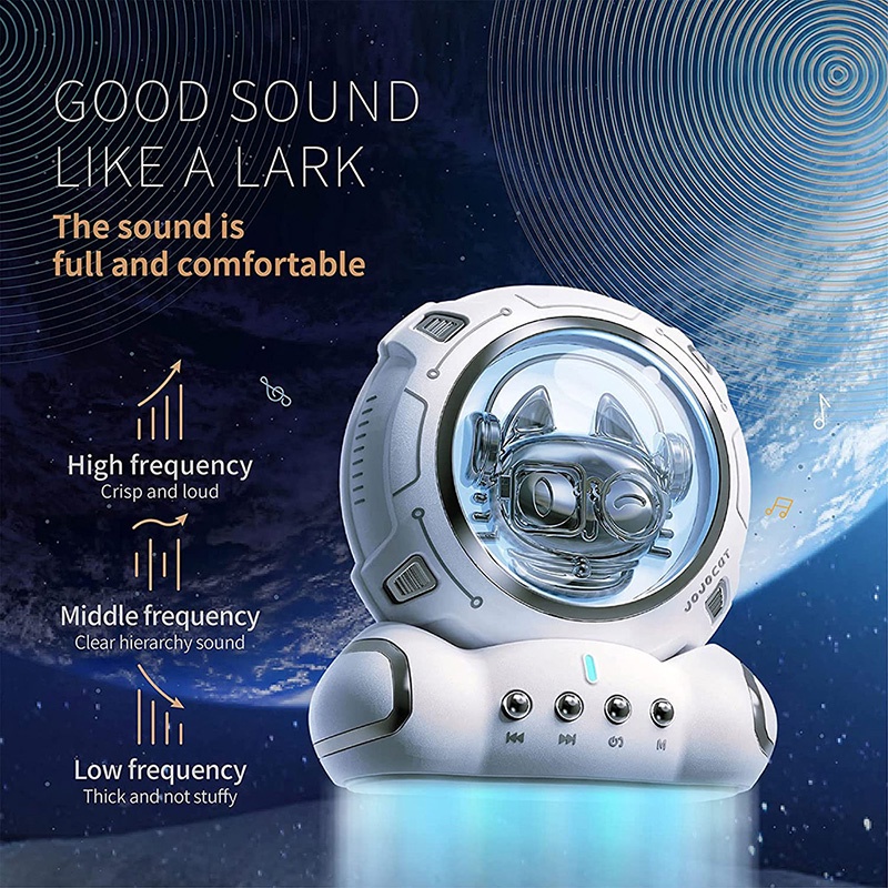 Loa Bluetooth Không Dây Hình Phi Hành Gia Có Đèn Trang Trí Phòng Ngủ / Trẻ Em