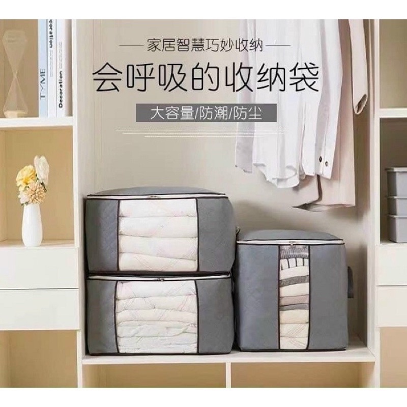 SÉT 2 TÚI ĐỰNG CHĂN MÀN QUẦN ÁO TIỆN DỤNG